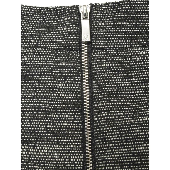 VINCE CAMUTO Black & White Tweed Rounded Hem Straight Pencil Skirt Size 12 - Picture 5 of 5